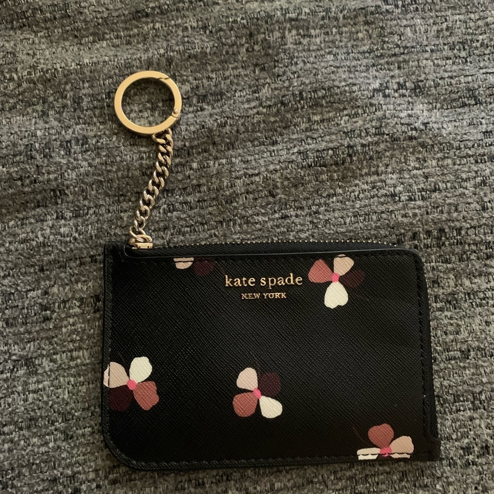 Kate spade l zip card holder dusk buds